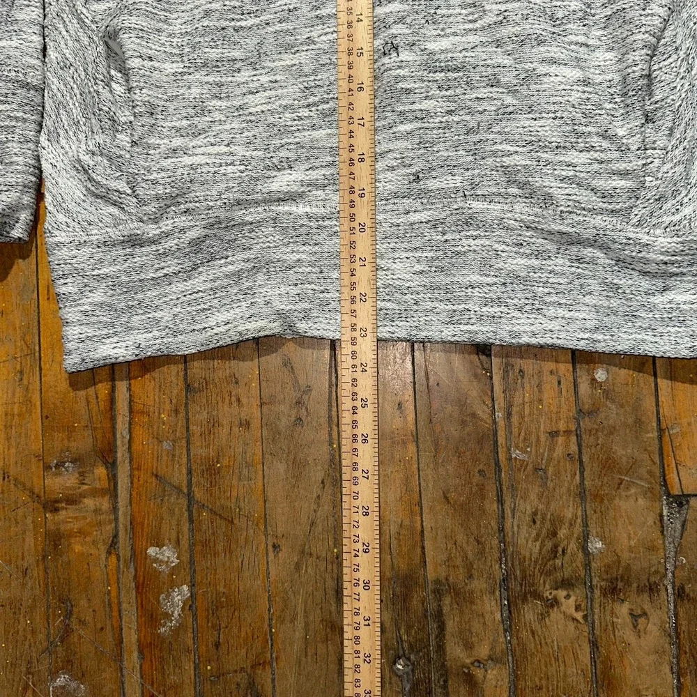 Banana Republic Hoodie Men's Small Gray Marled Knit Long Sleeve‎ Casual Pullover